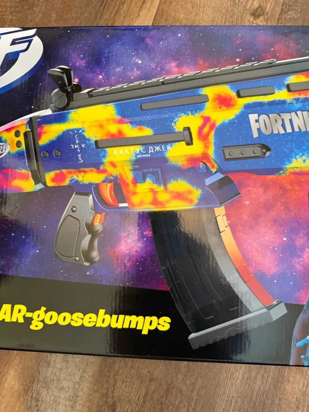 Nerf F2494 Fortnite Cactus Jack x Nerf Gun Travis Scott AR Goosebumps Edition